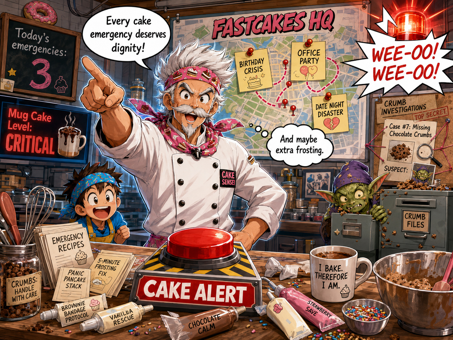 Cake Sensei headquarters for emergency dessert response