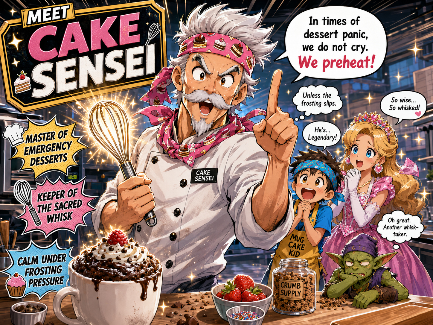 Cake Sensei introduced as the master of emergency desserts