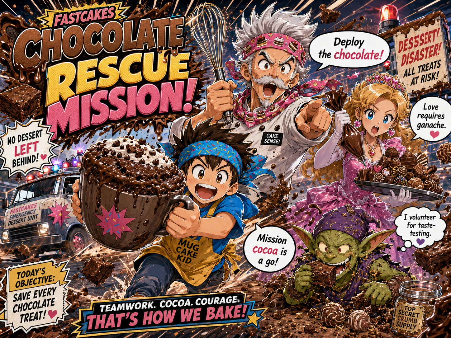 Chocolate rescue mission for an emergency dessert