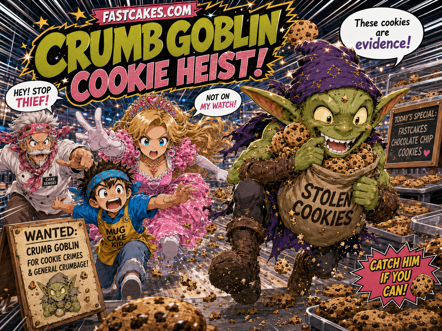 Crumb Goblin cookie heist joke representing cookies and privacy