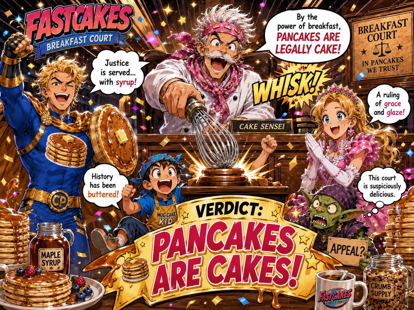 Judge ruling in favor of pancakes as cakes